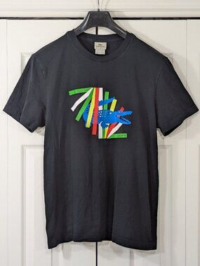 Lacoste Sport Black Graphic T-shirt